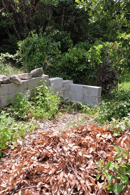 Orchard retaining wall
